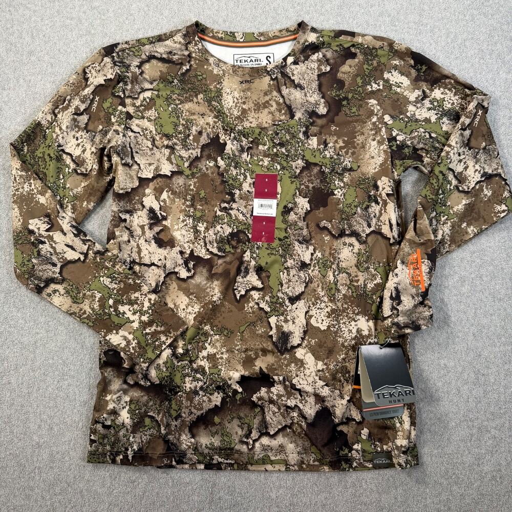 Tekari Hunt Camouflage LS Performance Shirt Men's Small Lightweight Hunting New